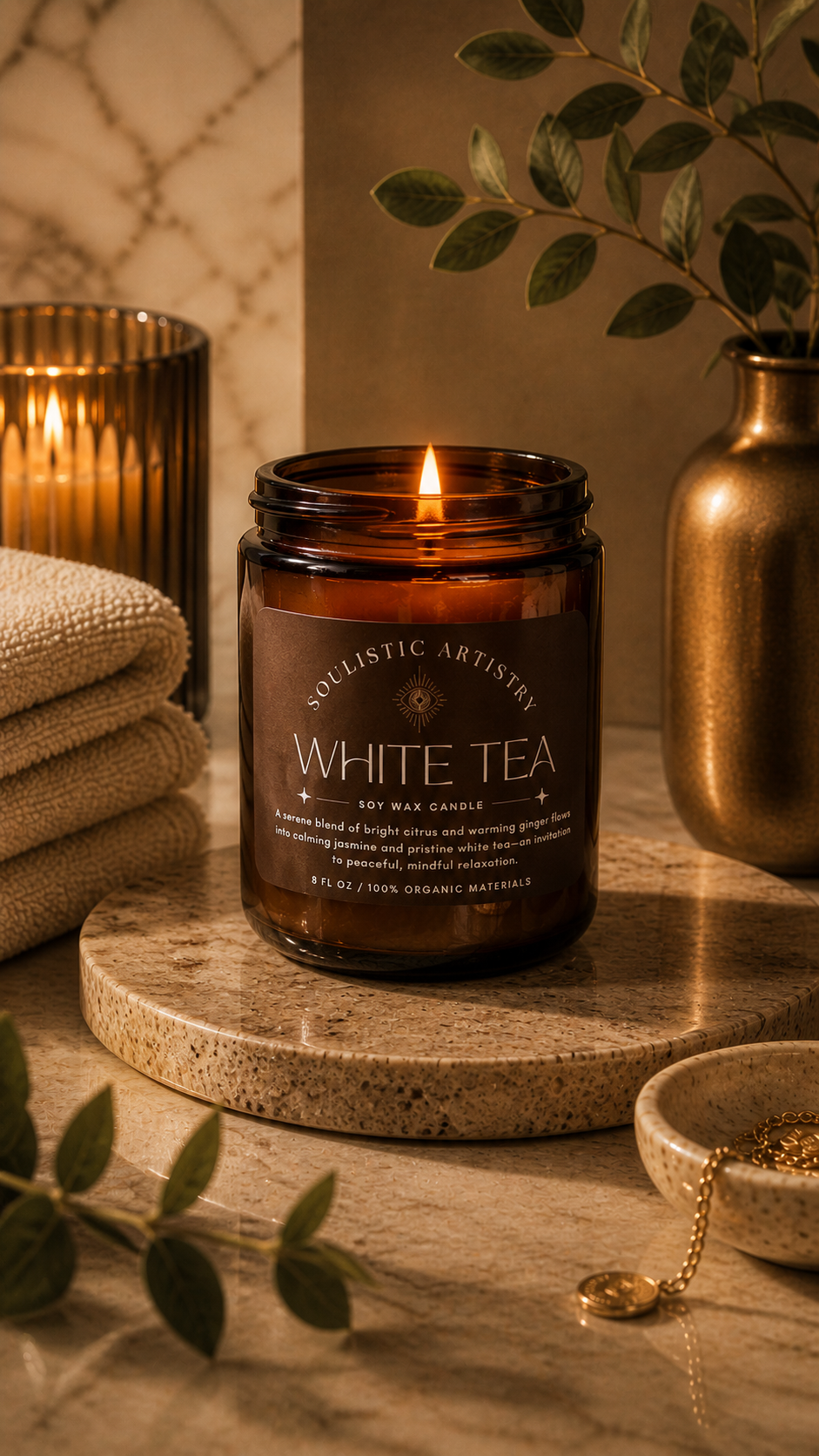 White Tea Candle