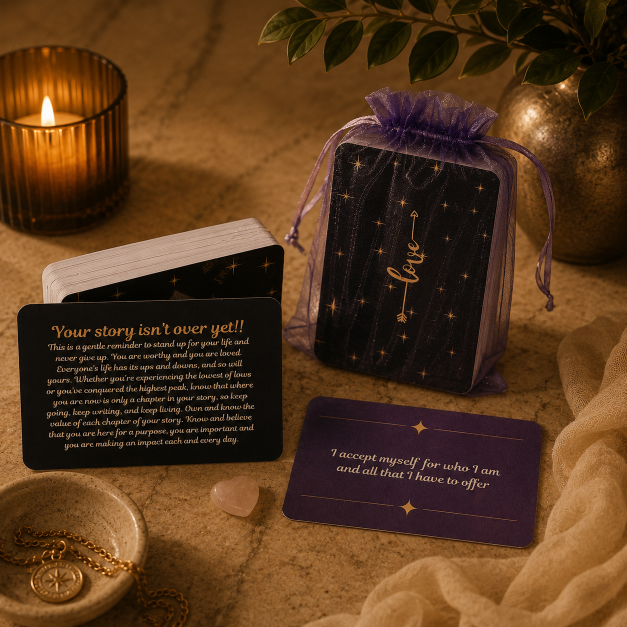Self-Love Reflection and Affirmation deck